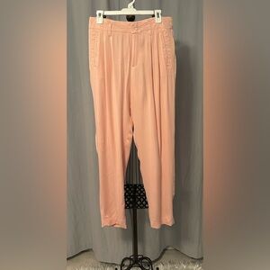 GAP Women's Blush Pink Pleated Trousers